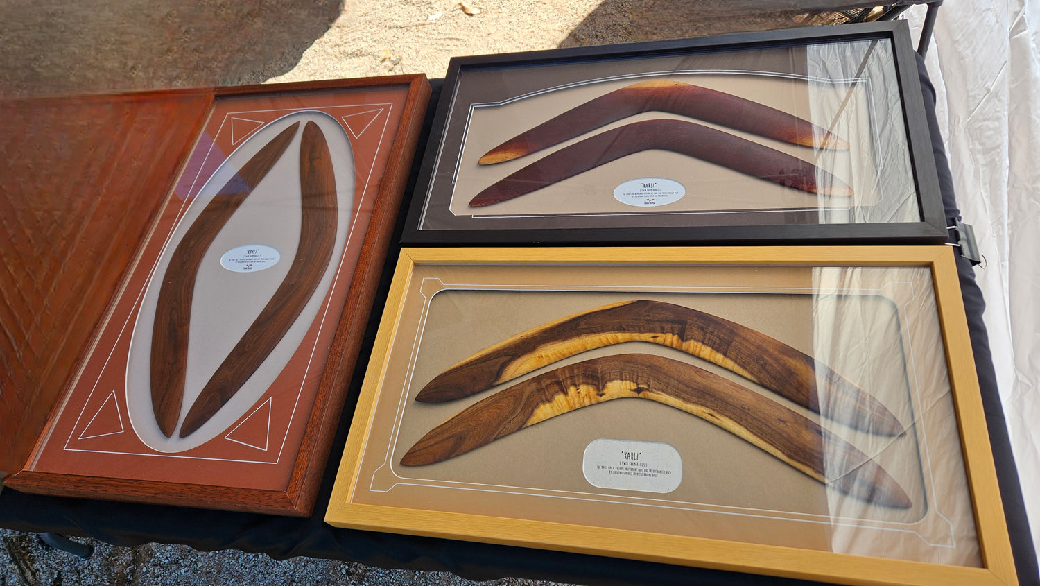 Boomerangs - framed