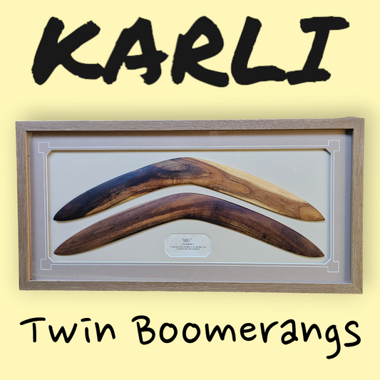 Twin Boomerangs - Framed #1