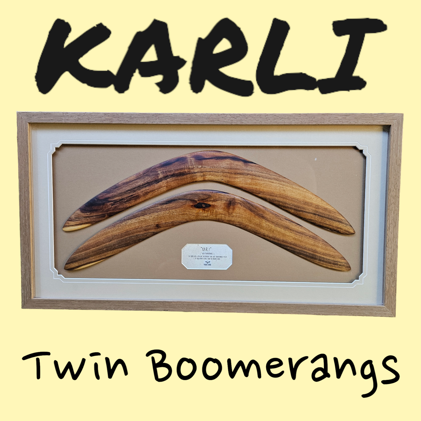 Twin Boomerangs - Framed #2