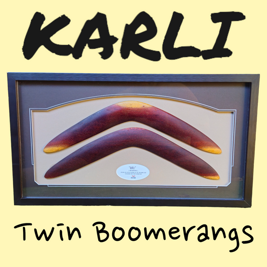 Twin Boomerangs - Framed #4