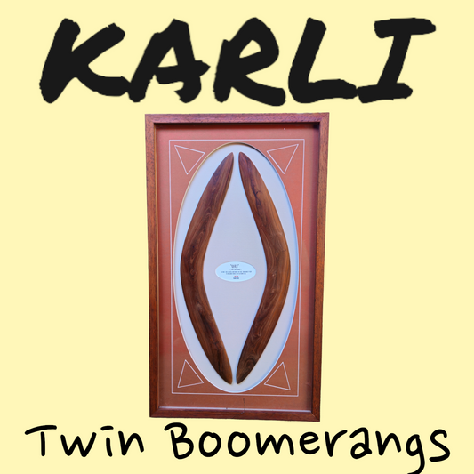 Twin Boomerangs - Framed #5