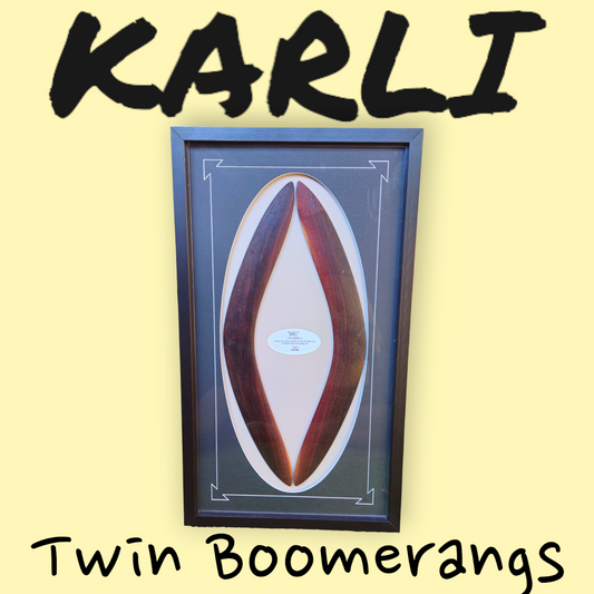 Twin Boomerangs - Framed #6