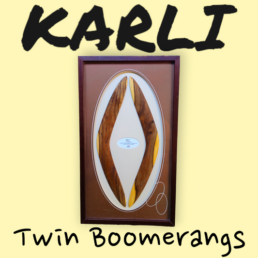 Twin Boomerangs - Framed #7