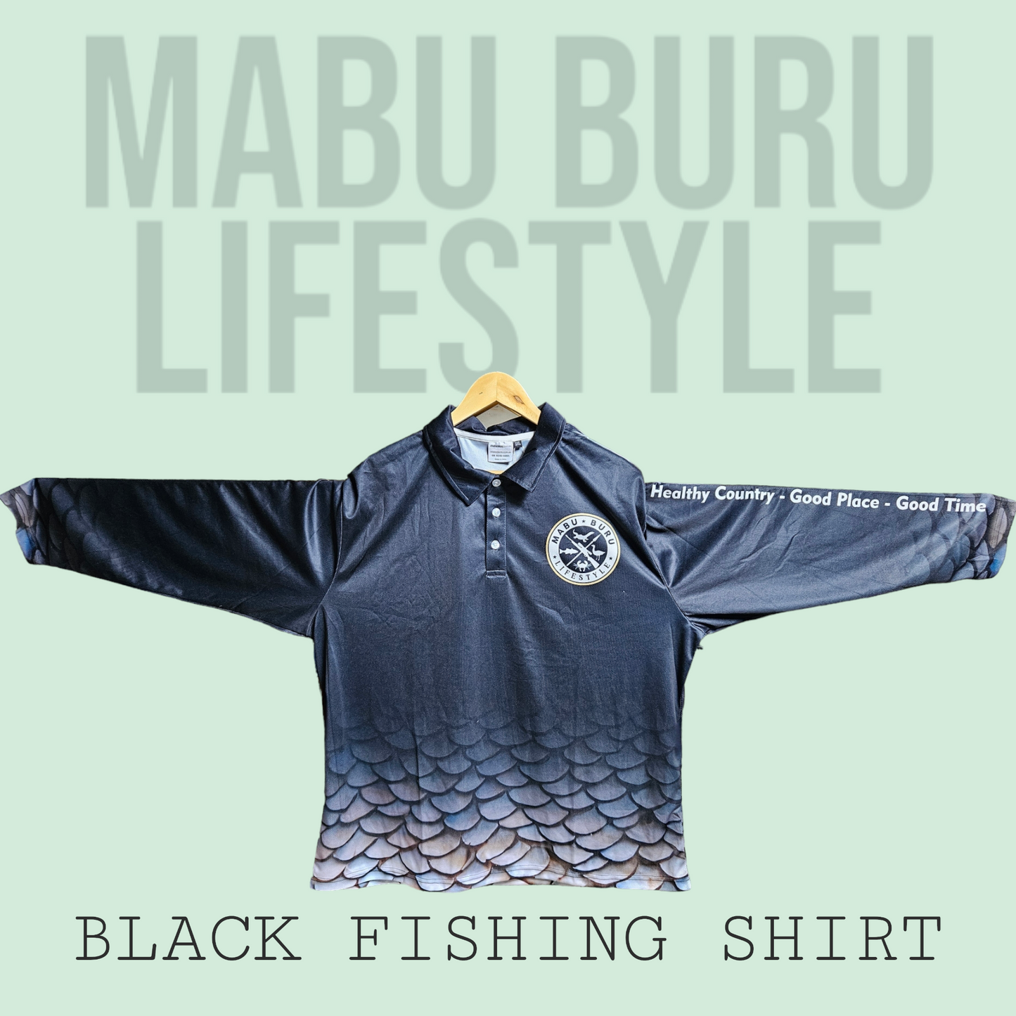 Unisex Polo Fishing shirt - Black Color